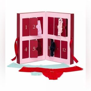 Victoria’s Secret 12 Days of Holiday Lacie Thong Panties Advent Calendar Size M